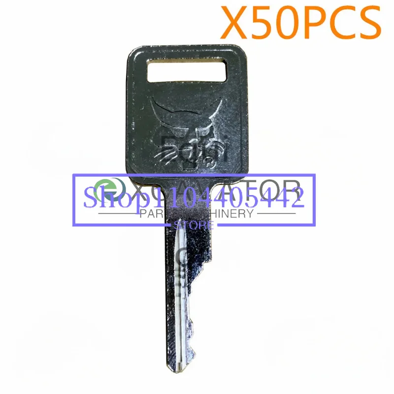 50 Pcs Ignition Key For Bobcat Skid Steer Loaders and Mini Excavators 6693241 D250