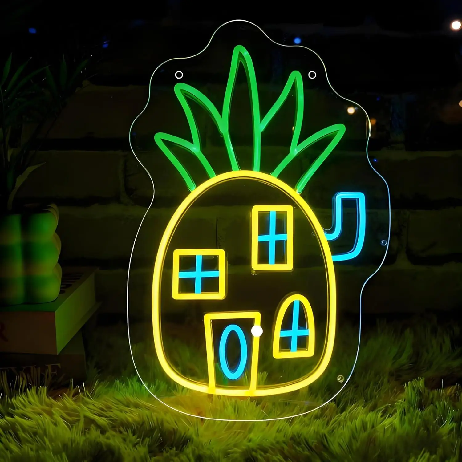 

Неоновая вывеска «Ананасовый дом» с USB-питанием, светодиодные неоновые светильники с регулировкой яркости для спальни, игровой комнаты, детской комнаты, декор для стен, подарок для мальчиков