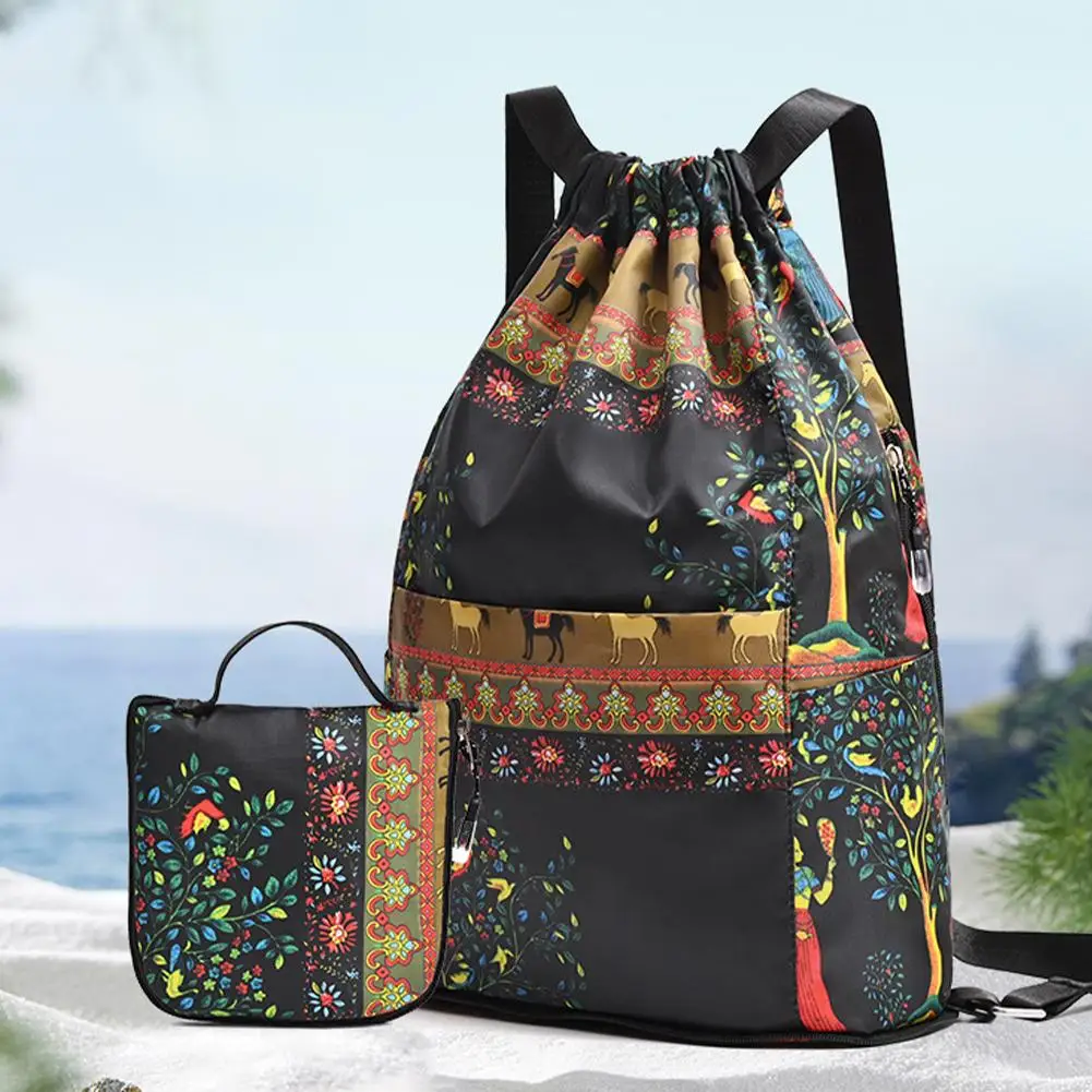 

Single Shoulder Women's Cloth Bag New Printed European American Casual High Fashion Capacity And Versatile Travel Q3R4