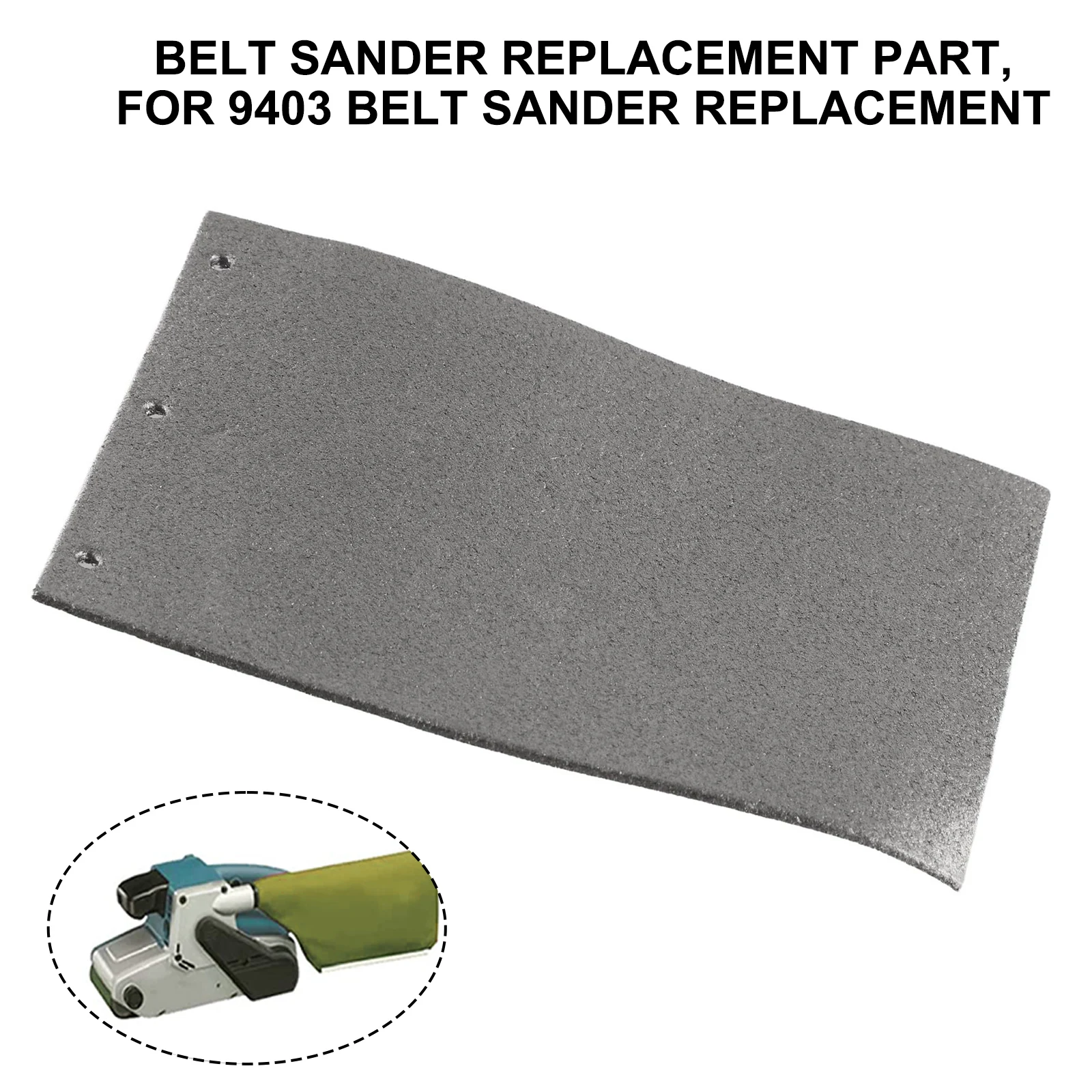 3 Mounting Hole Carbon Base Plate Pad For Ma-kita 9403 MT190 MT9 Belt Sander Workshop Equipment Home Garden Tools