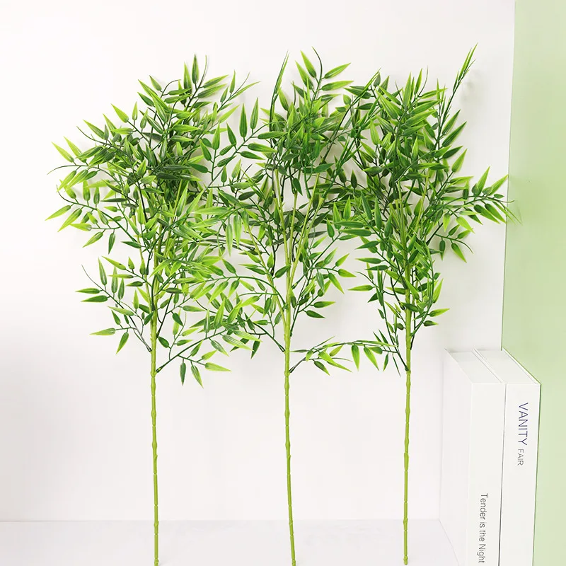 Artificial Plastic Bamboo Branch Simulation Plant Fake Bamboo Leaf Fake Tree Shopping Mall Decoration