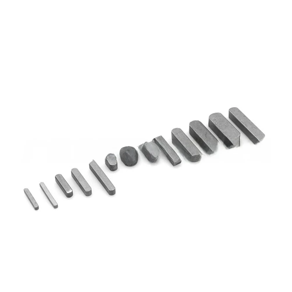 60pcs Parallel Pins Set 3mm-12mm A Type Half Round Square Key A-type Flat Key Pin With Semi-circular Square Pin At Both Ends