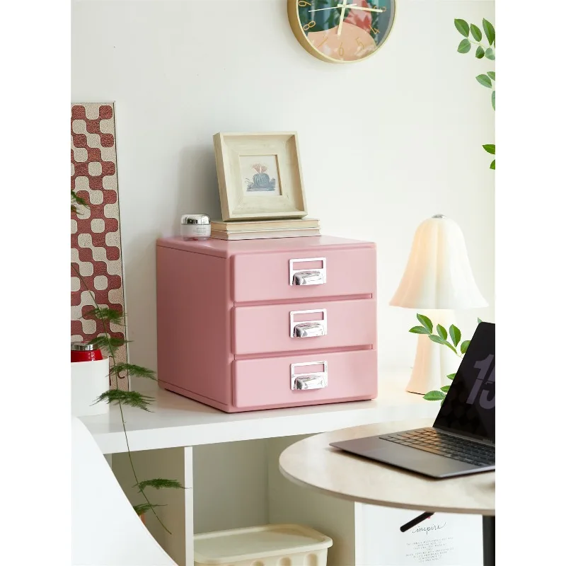 Desktop Dopamine Drawer Cabinet Sundries Separation Storage Box Desk Desk Countertop Organizing Box Makeup Jewelry Box