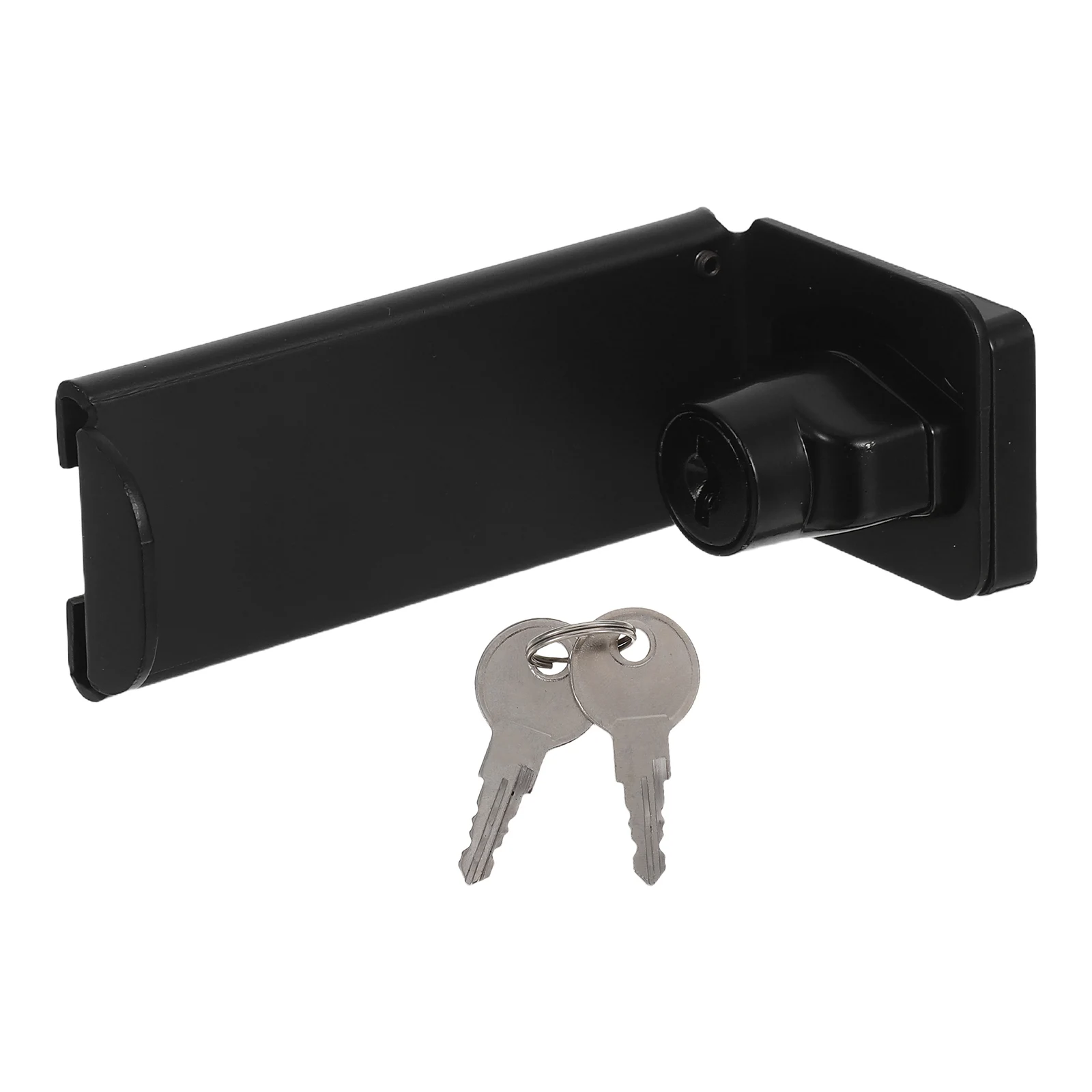 

Right Keyed Cabinet Door Locks Pocket Black Iron Drawer Locking Latch