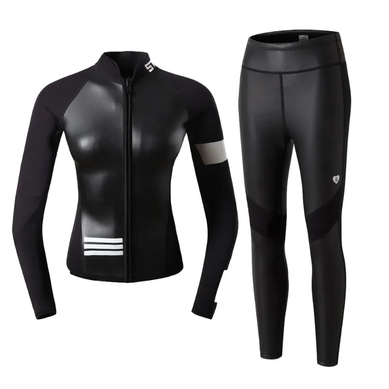 Jacket Pants Clothes Wet Suit New Diving Suit 2MM Women Wetsuit Split Long Sleeved Top Kitesurf Surf Surfing Spearfishing