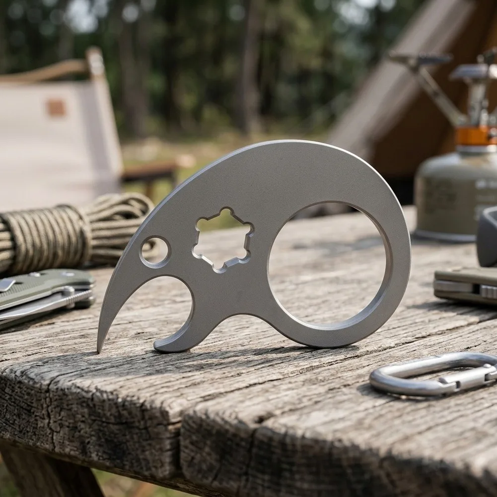 For Ultra L'ight A'lloy Pry Bar For Multi Tool Bottle Opener Hex Wrench Portable Keychain For Crowbar For Outdoor Camping DIY Re
