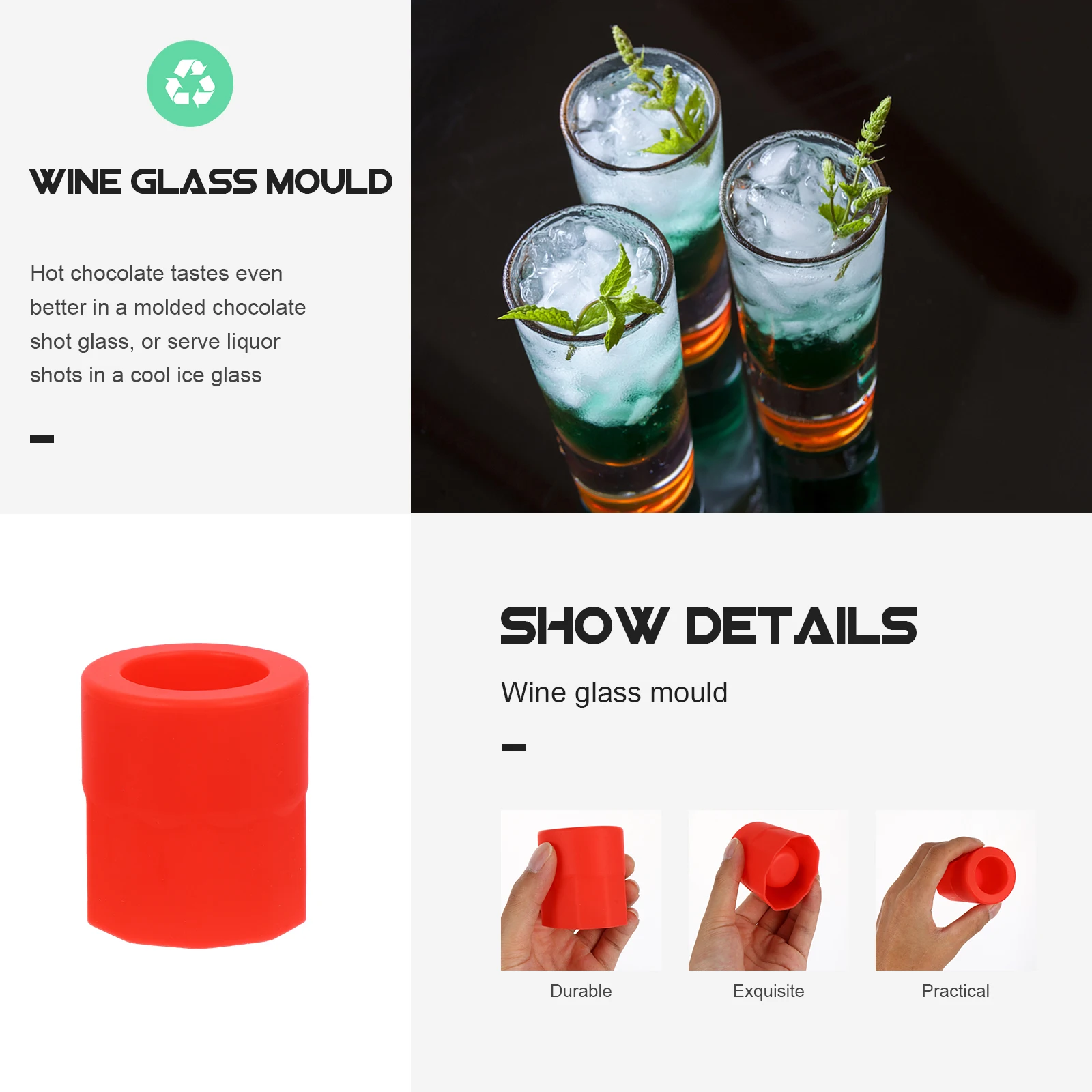 

Tumbler Wine Glass Mold Baby Clear Silica Gel Cube Molds for Epoxy Resin
