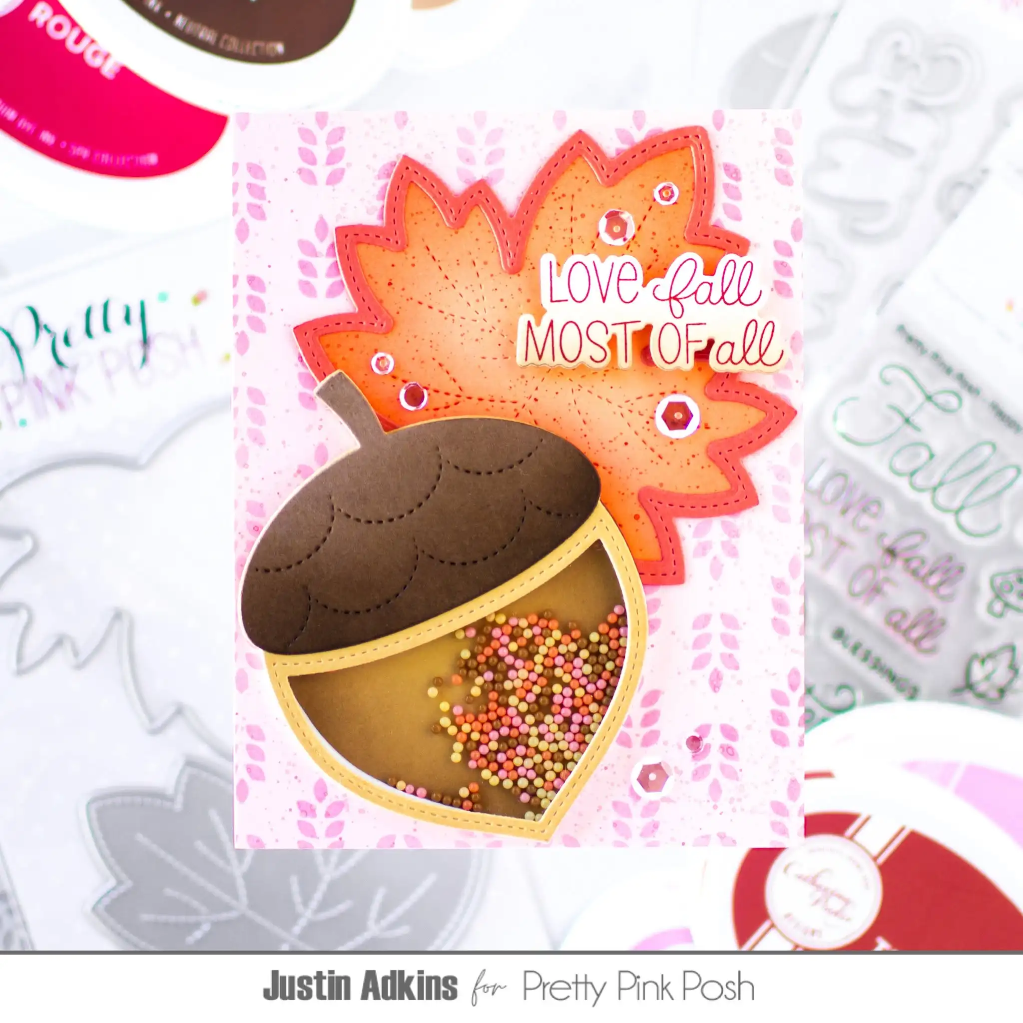 September 2026 New Fall Mouse Acorn Leaves Metal Cutting Dies Clear Stamps Stencil For DIY Scrapbook Craft Decoration Template