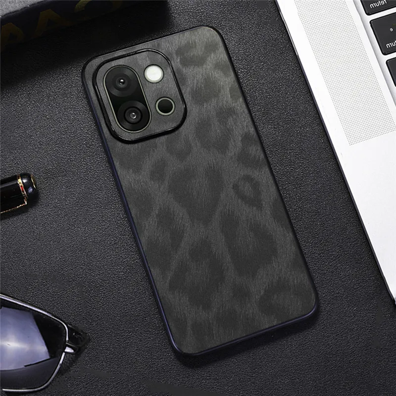 Case For OnePlus 13S Smooth Feeling Leopard Print Leather Cover For Oneplus 13s Case
