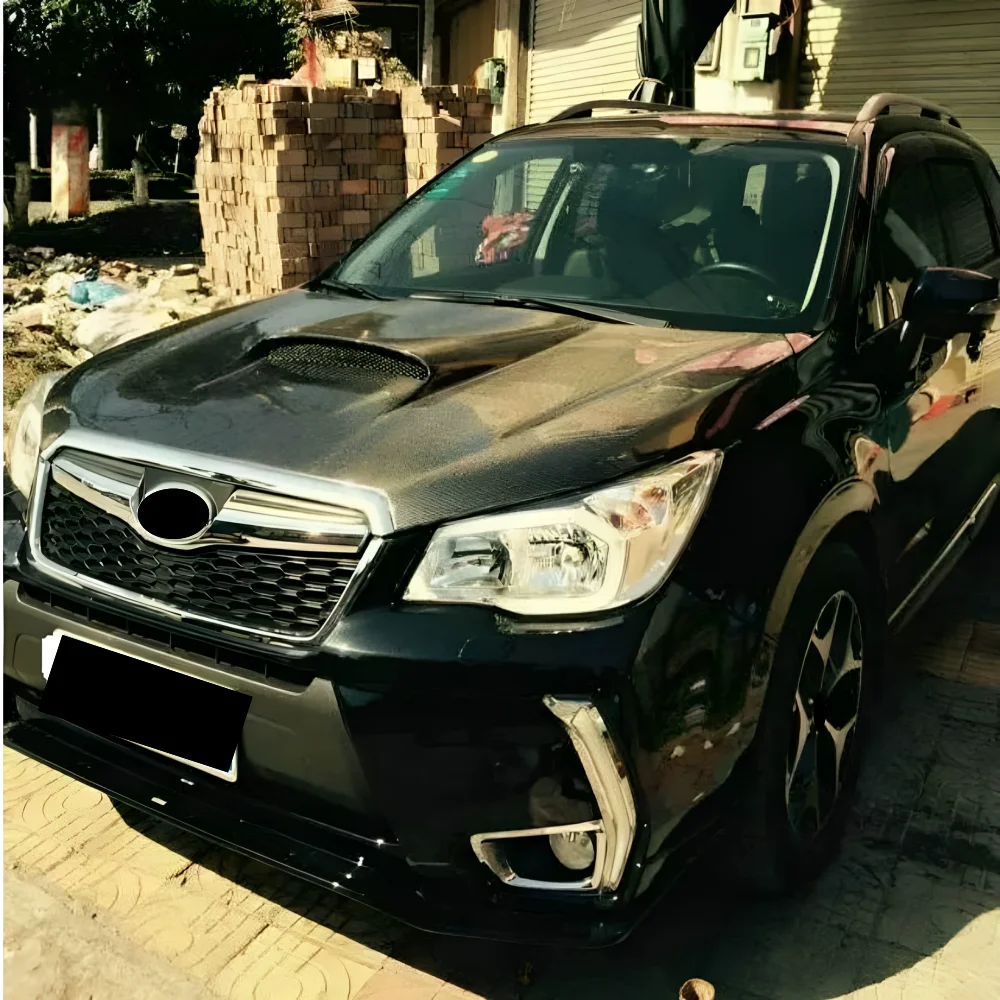 Engine Cover Hood For Subaru Forester STI 2013‑2018 modified Carbon Fiber Bonnet Hood Body Kit Car accessories