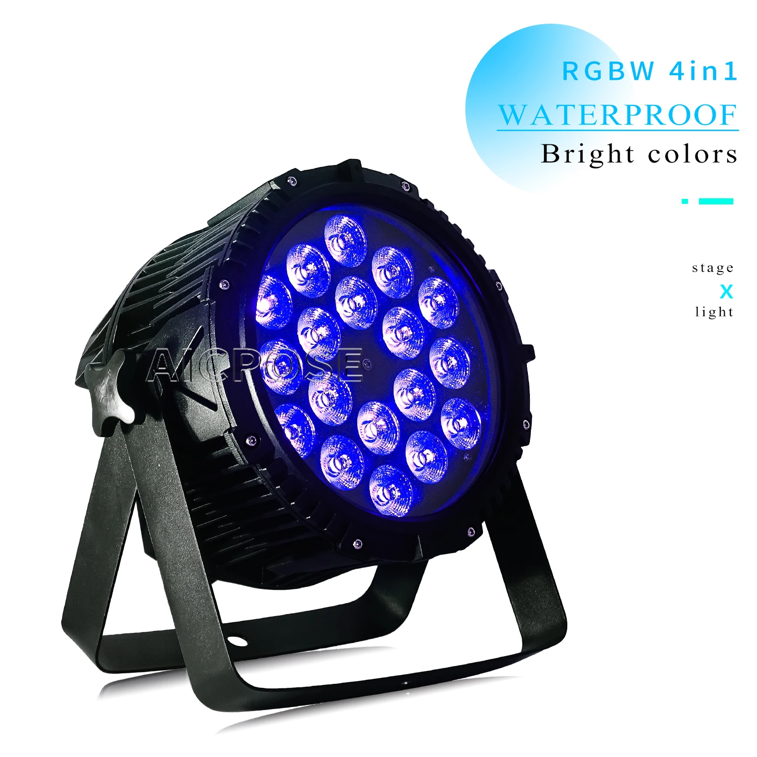 4-10pcs/18x12W RGBW/18x18W RGBWA+UV 6 in 1 LED Par Light IP65 Waterproof Stage Light DMX Control DJ Disco t Stage Lighting