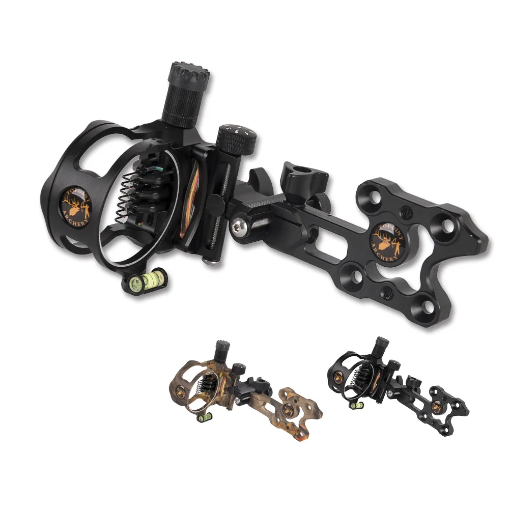 

Прицел для стрельбы из лука Topoint, 5-контактный прицел для охоты лука DB8150, обработка с ЧПУ