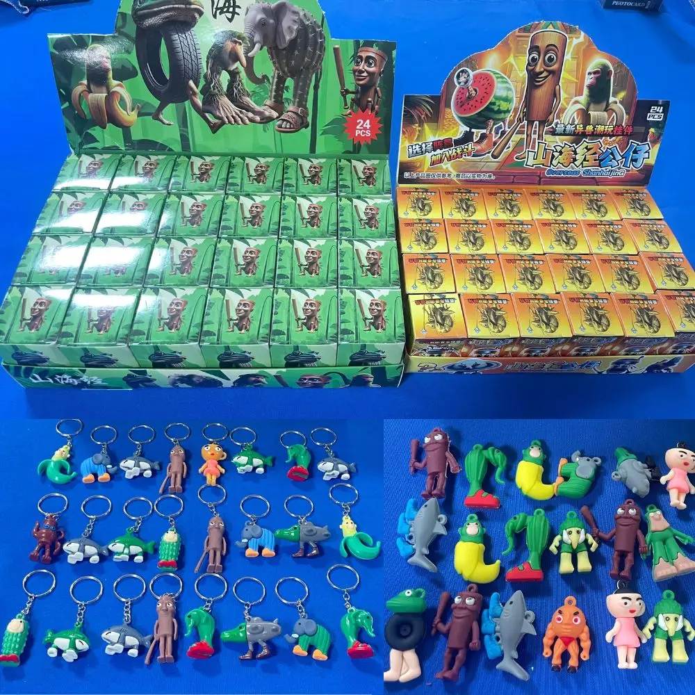 

Итальянская 24 шт. Brainrot слепая коробка игрушки Tungtungtung Sahur Tralarero Tralala Bombardinocrocodilo фигурки брелок подарки на день рождения