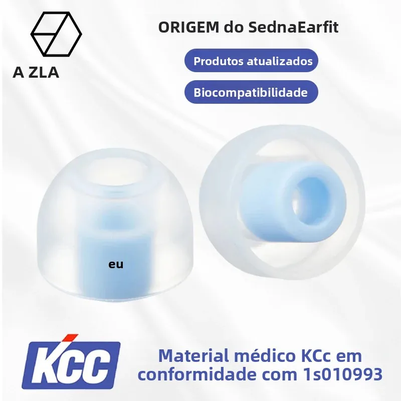 AZLA Eartips AZLA Origin Eartip Médico Silicone Eixo Longo para 64audio/UM/N5005/Fitear Anti-alérgico Tampões de ouvido intra-auriculares
