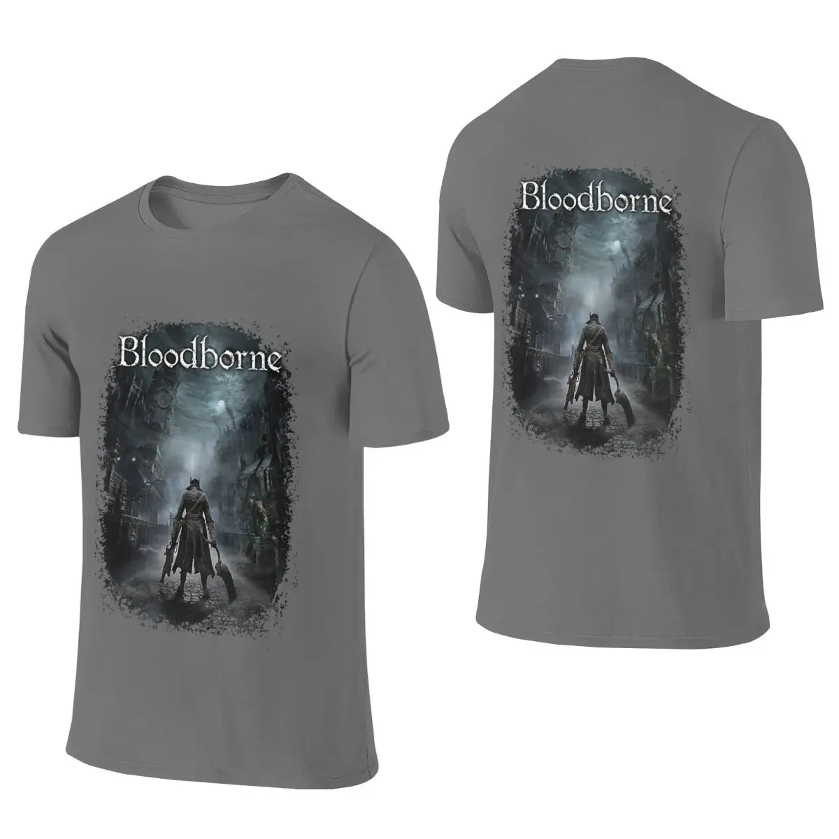 Main Hunter In Yharnam For Gamers Home Reversible T-shirt Commuting Casual Atmosphere Basic Tee