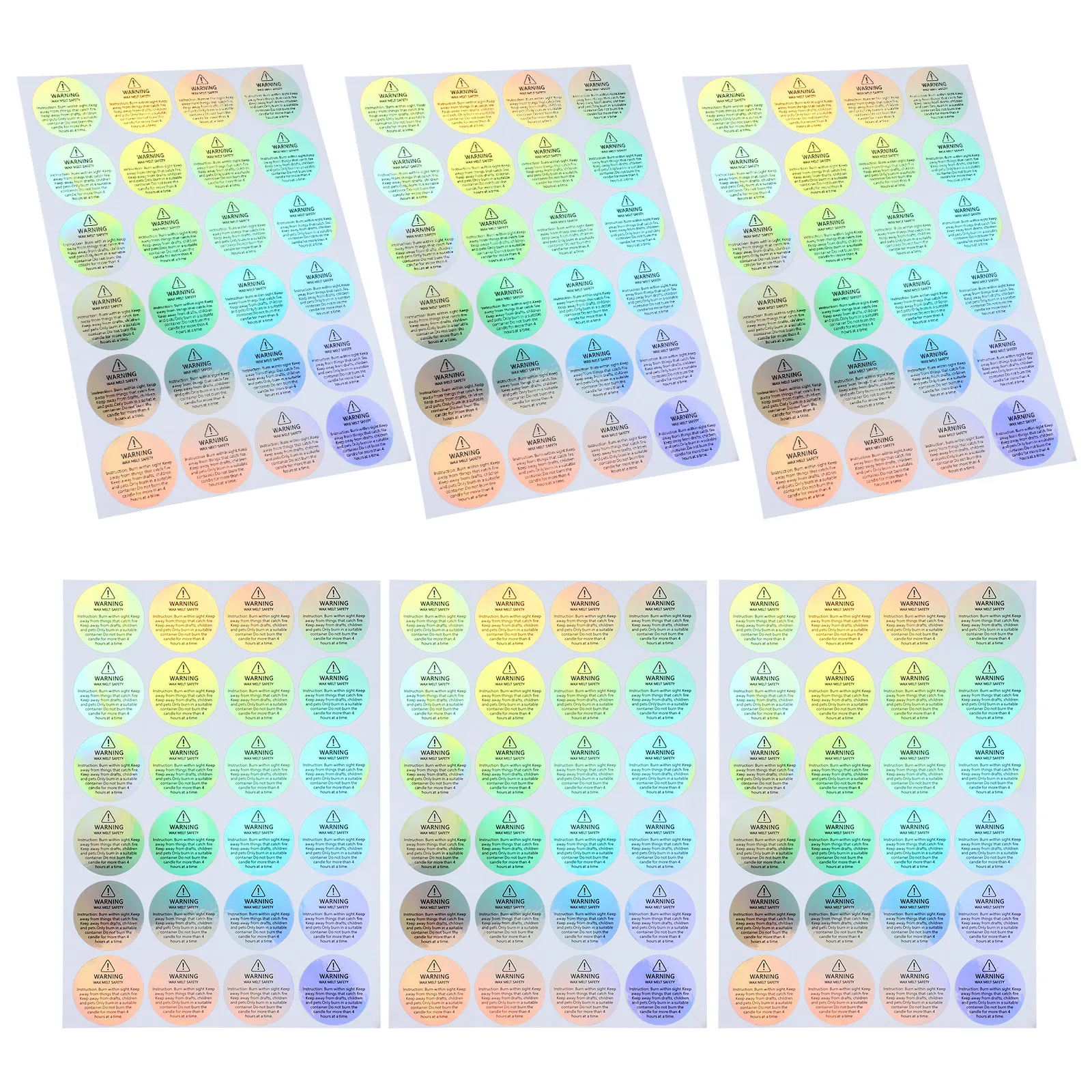 

10 листов предупреждающих наклеек, сверхпрочные этикетки безопасности для контейнеров и банок, устойчивые к царапинам клейкие наклейки, термостойкие.