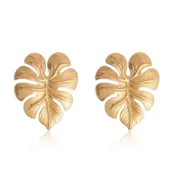Ladies Luxury Leaf Earrings European Fashion Earrings High Quality Stainless Steel Party Jewelry Colleague Gift Trends 2024