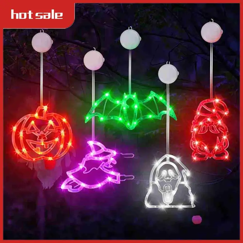 

A33R-Halloween Decorations Indoor 5Pack Halloween Lights (Pumpkin, Ghost, Bat, Witch, Gnome) Battery Operated Halloween Decor