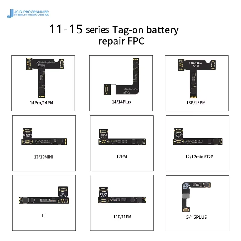 JC JCID V1SE Original Battery Repair Flex Cable Tag On For iPhone 14 Pro Max 13mini 12 Pro 11 Battery Warning Health Repair