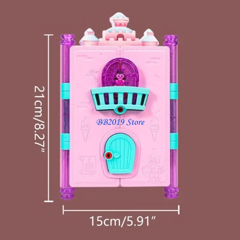 لعبة مذكرات Q0KB مع قفل ومفاتيح للأطفال هدية عيد ميلاد للفتيات من سن 6 سنوات فما فوق