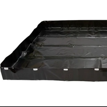 New Arrival High Flexible PVC Coated Tarpaulin Industrial Liquid Tank Leakproof Oil Spill Control Containment Berm Outdoor EPA
