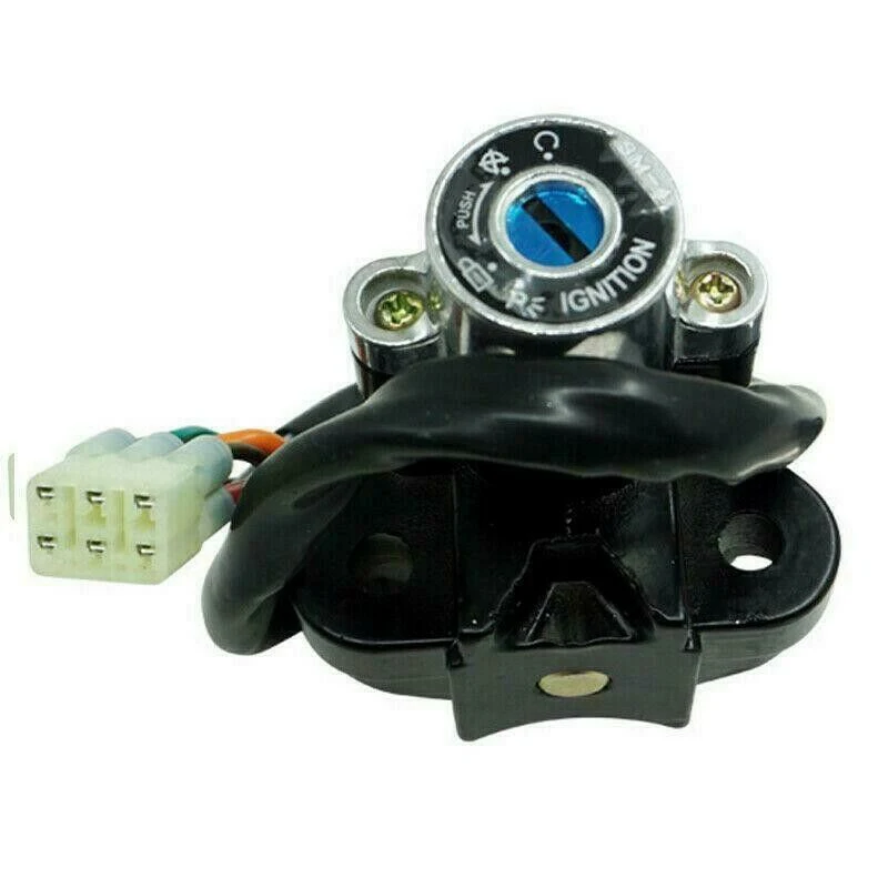 Universal Motorcycle Ignition Switch With 2 Keys For Honda Kawasaki ATV Moto Accessories Motorbike Start Switch Door Locks Parts