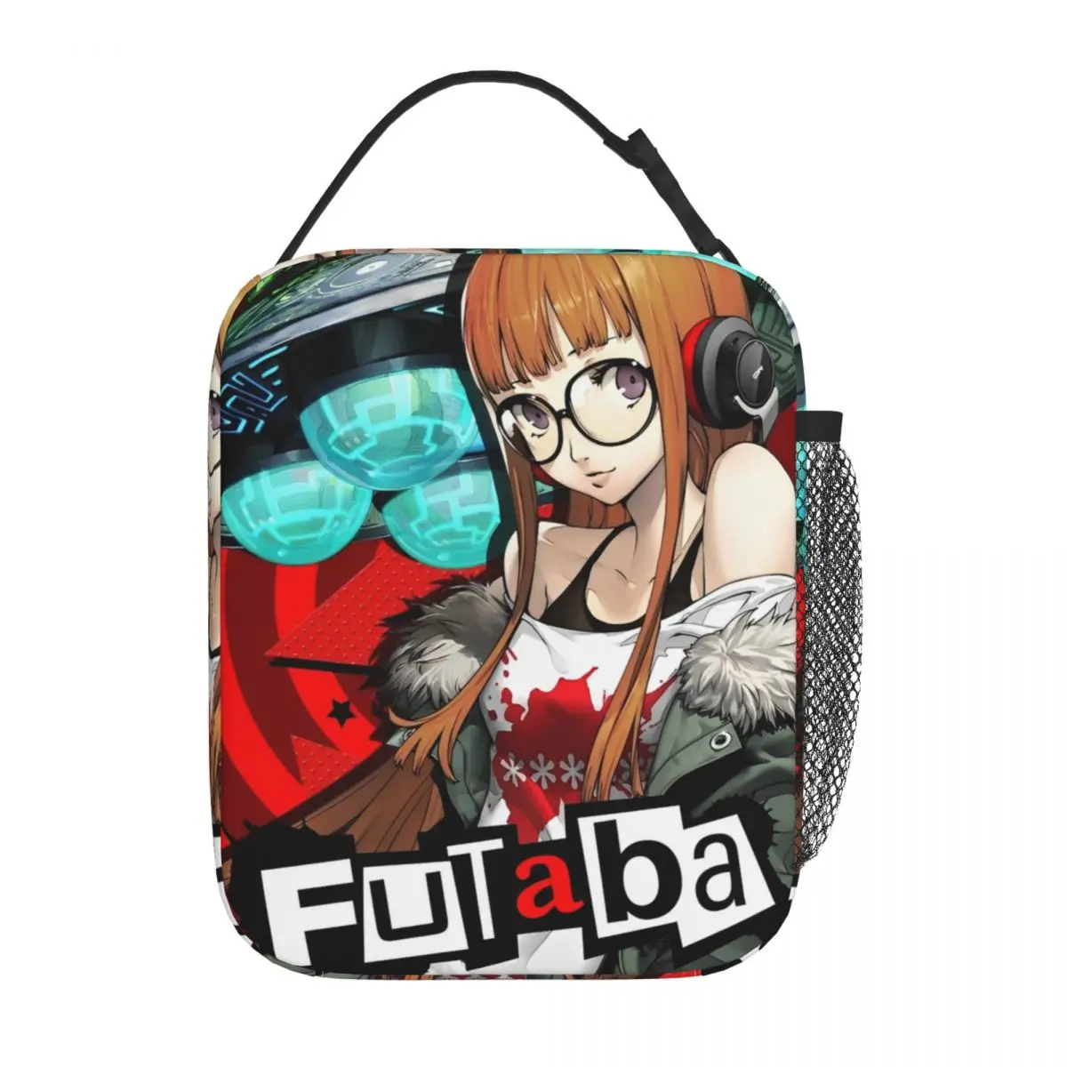 Video Games Personas Futaba Insulated Lunch Bag Leakproof Lunch Container Cooler Bag Lunch Box Tote College Outdoor Food Bag