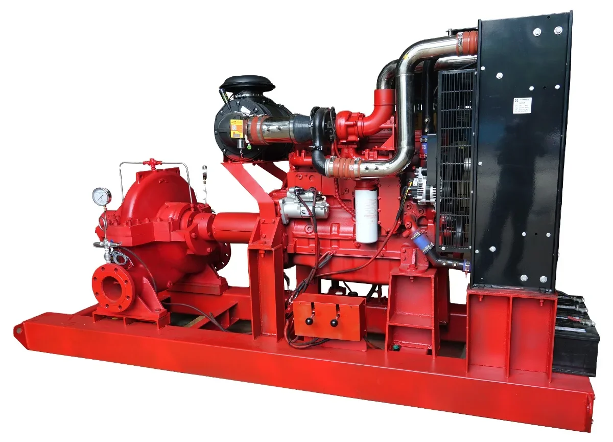 Customized Engine Fire Pump Unit Indoor Fire Hydrant Pump System Complete Set Water Supply Equipment Booster Pump