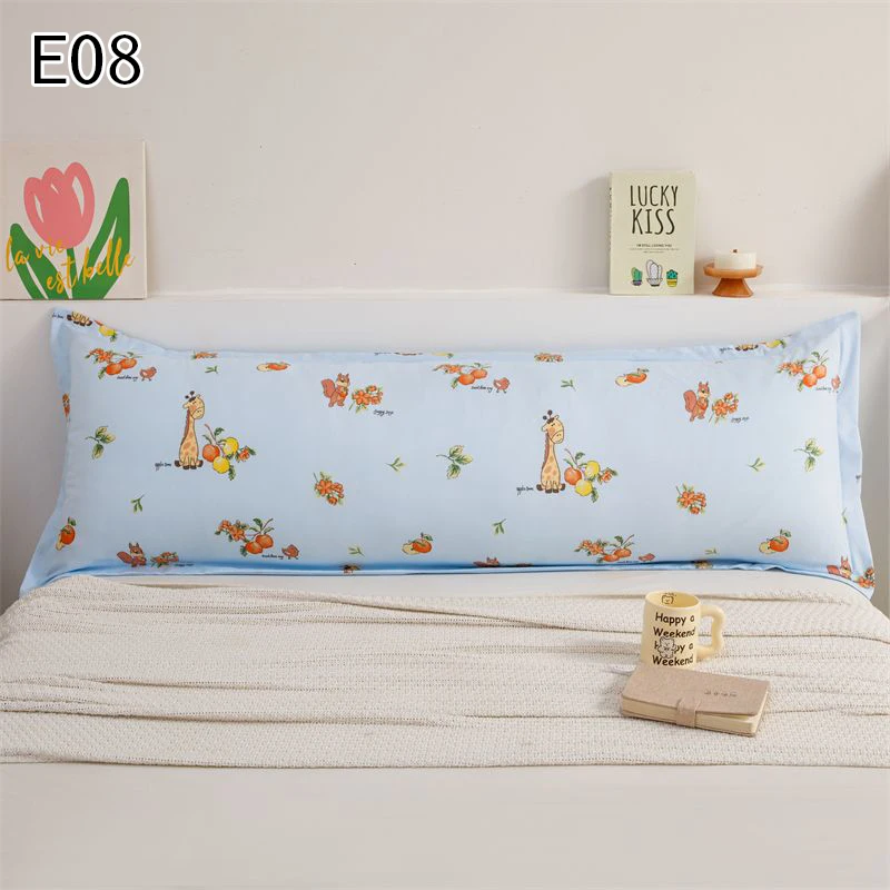 120/150/180cm Unfilled Double Pillowcase Fashion Printed Sleeping Long Pillow Cover Home Bedding Body Support Cushion Covers 