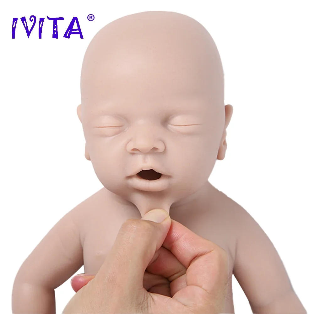 

IVITA WG1514 18inch 3000g Silicone Realistic Reborn Baby Dolls Unpainted Unfinished Soft Doll DIY Blank Children Toys