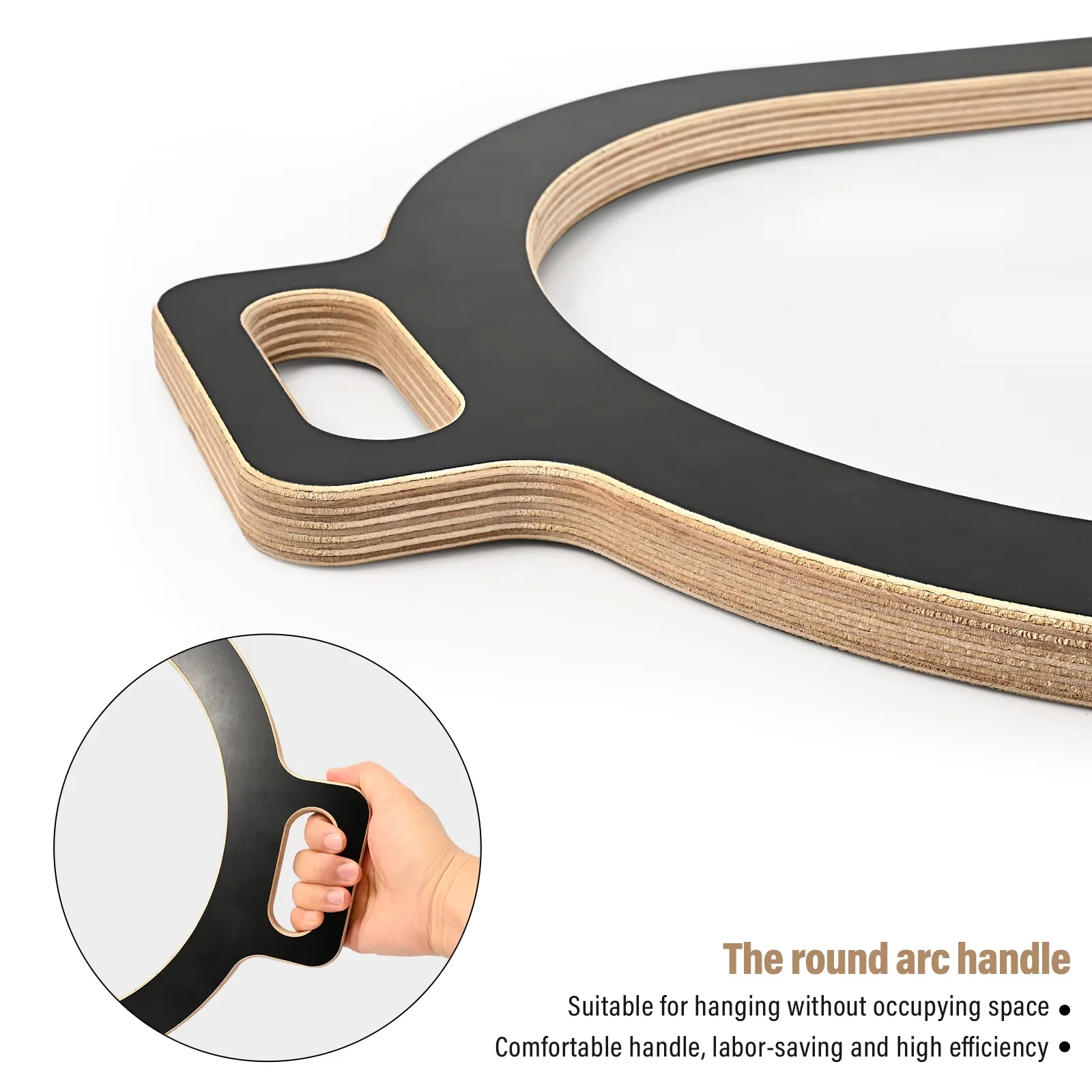 EHDIS Car Vinyl Installation Accessories, Rearview Mirror Film Support Wood Frame, U-Shaped Wooden Film Holder, Thin Film Fixing