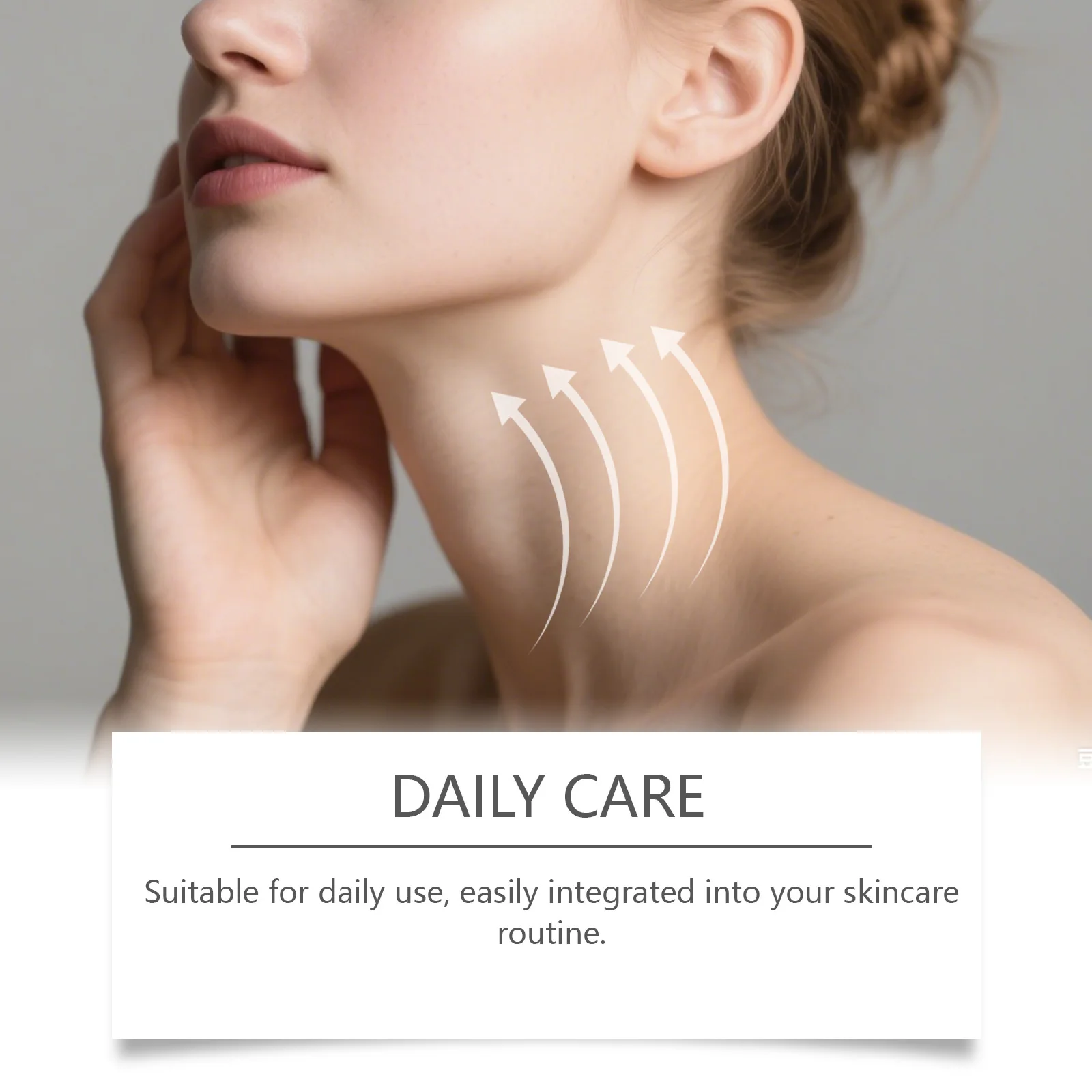 Peptide Lifting Neck Cream Roller Design Firming Moisturizing Brightening Fading Fine Lines Reducing Double Chin Boost Skin 100g
