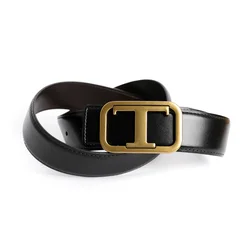 Fashion Luxury Designer Brand Pin Buckle T Belt uomo donna di alta qualità cinturino in vera pelle per Jeans cintura Goth