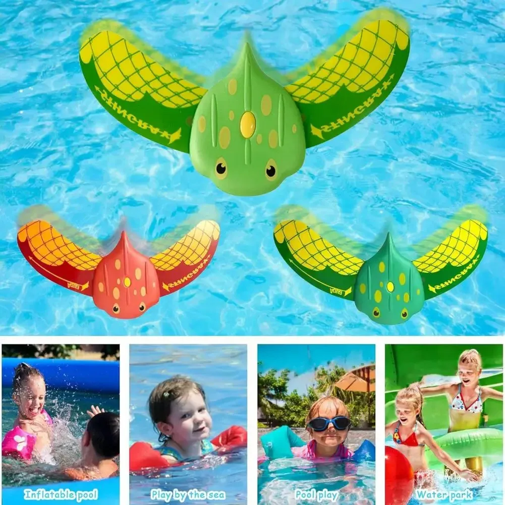 Water Power Manta Ray Devilfish pour piscine, jouets aquatiques pour enfants, entraînement à la natation, jeux de plongée, patins hydrodynamiques amusants en plein air pour les âges