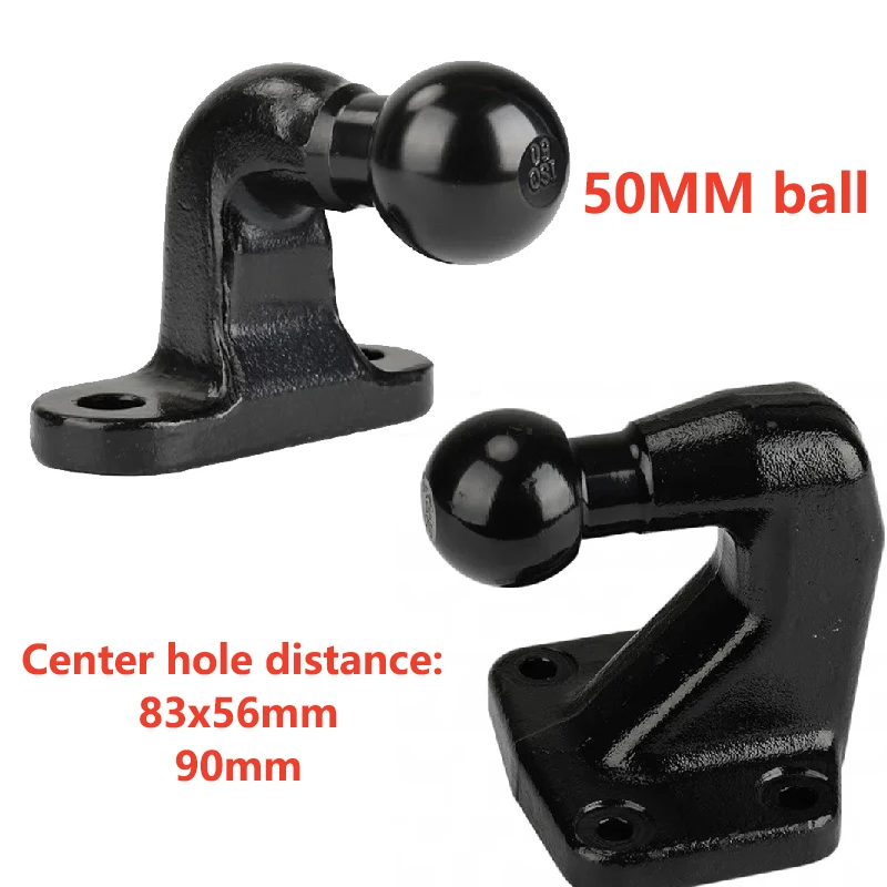 Trailer Square Opening Base With 50mm Ball Hole-Distance 106x58mm 90mm Tow Hook Trailer Rv Modification Accessories
