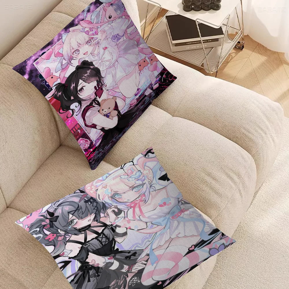 Needy Girl Overdose Game Pillow Cushion Cover Pillowcase Living Room Sofa Home Decor Customized