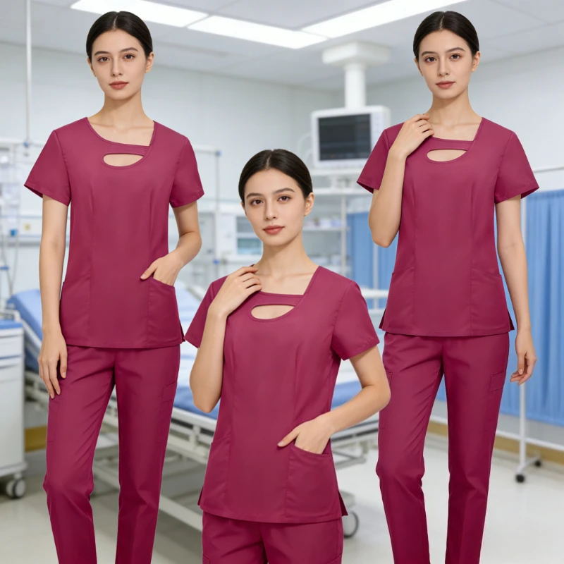 fashionable-slimming-nursing-uniform-set-professional-stylish-outfit-perfect-for-beauty-salons-hospitals-nursing-homes-operating