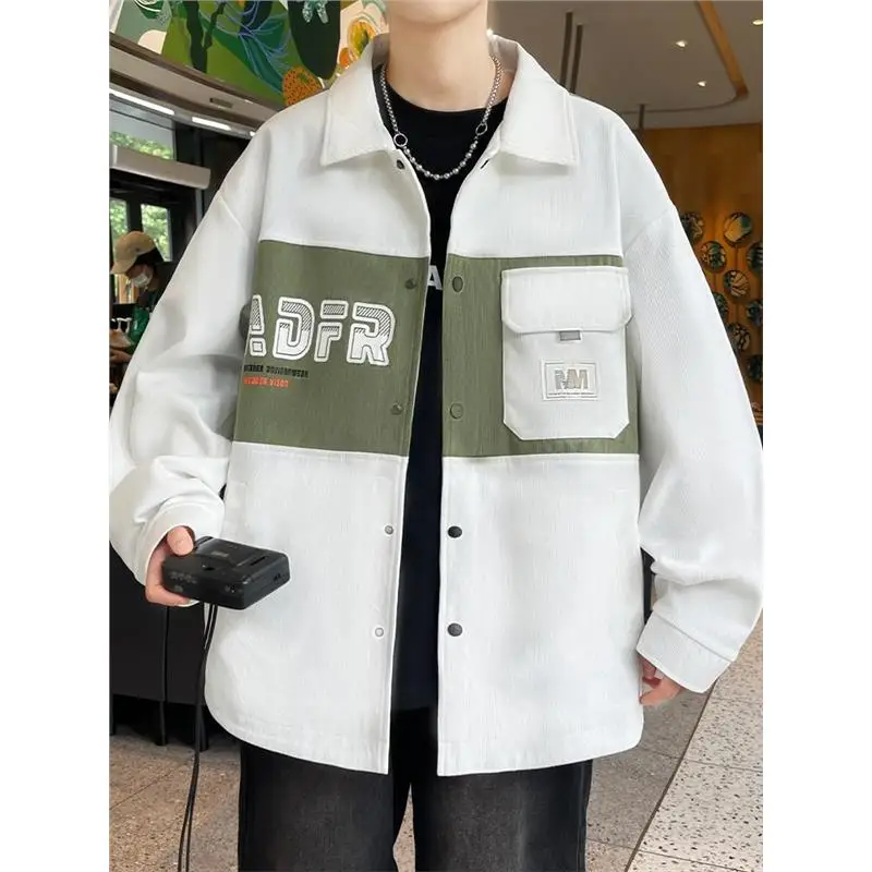 

Color Blo irt Sle Jaet, мужская повседневная весенне-осенняя новая модная брендовая китайская верхняя одежда для отдыха Sle Haome