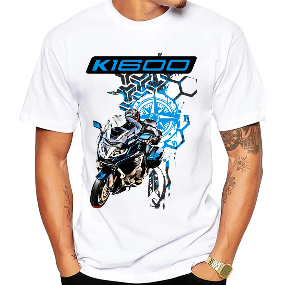 K1600 GT K1200 GT GS Adventure Cycling T-Shirt Summer Men T Shirts Motorcycle Sport Riding Shirt White Casual Boy Rider Tees