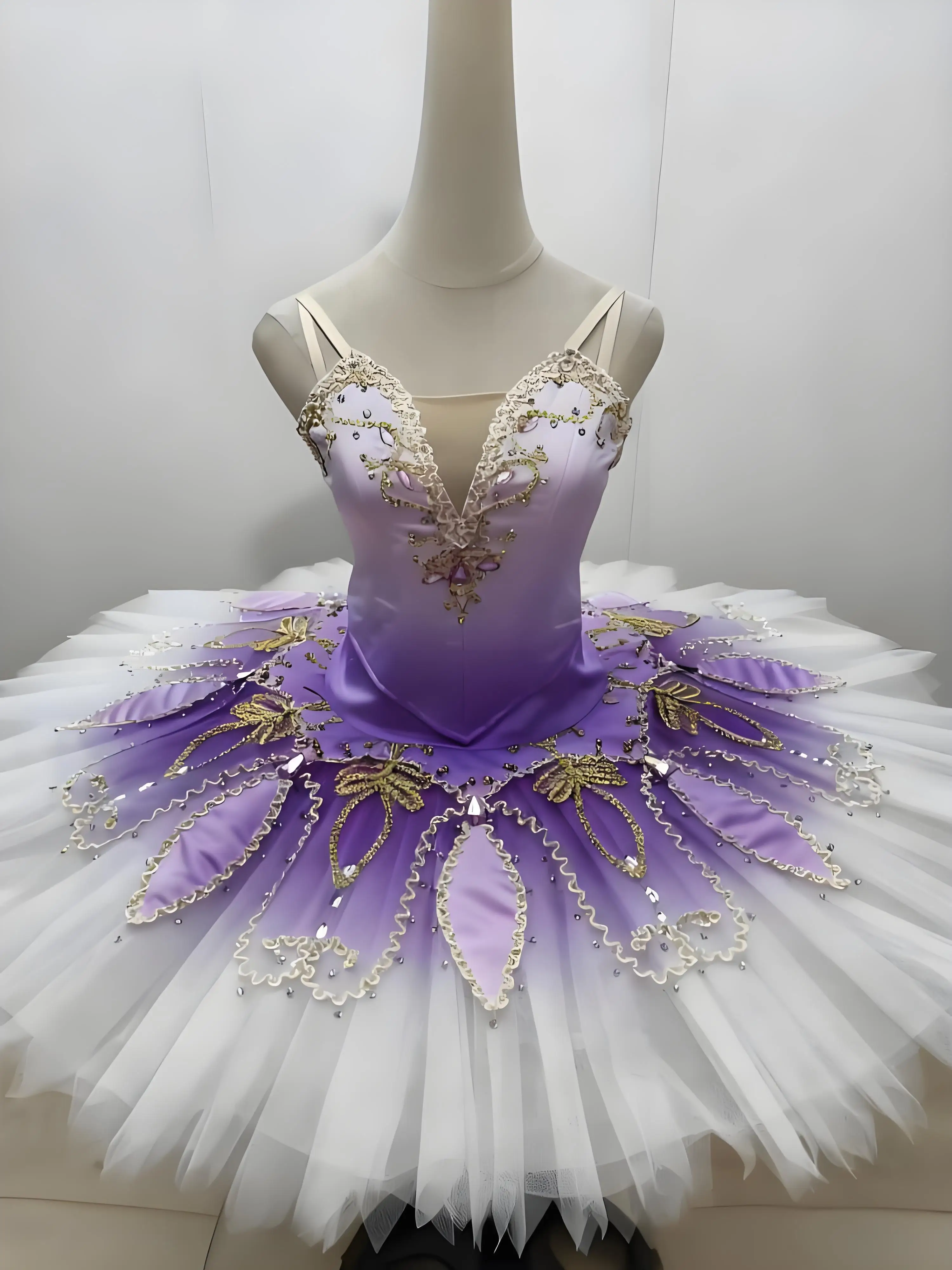 زي فطيرة توتو للبالغين، ملابس باليه احترافية للنساء، فستان أداء المسرح