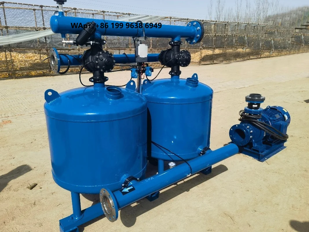Metal Water Filtration Gravel & Sand Self-Clean Filter System with Anti-Corrosion and Remote Monitoring for Drip Irrigation