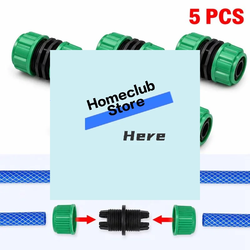 5 Pcs Hose Connector Quick Connect Kit Irrigation Repair Accessories Water Pipe Extension Garden Drip Irrigation Part【Homeclub】