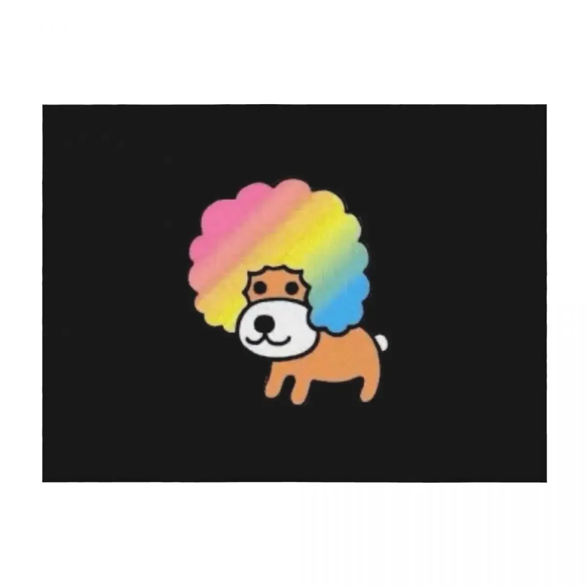 

Afro Ken Inspired Graphic Throw Blanket Furrys Hair Sofa Softest Blankets