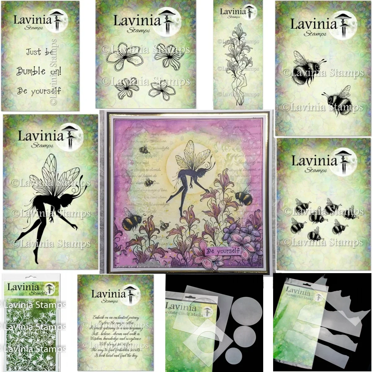 

Craft Clearance Bees Elf Twilight Flower Clear Stamp DIY Making Card Scrapbook Embossed Paper Album Supplies Template Decoration
