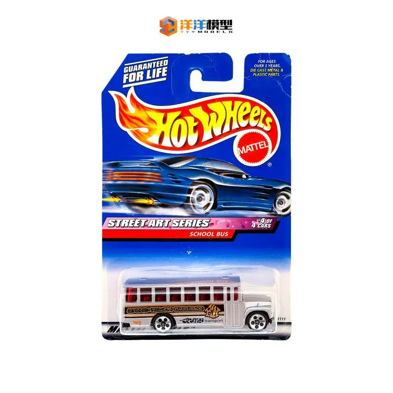 

Hot Wheels 1/64 school bus Collection of die cast alloy trolley model ornaments gifts