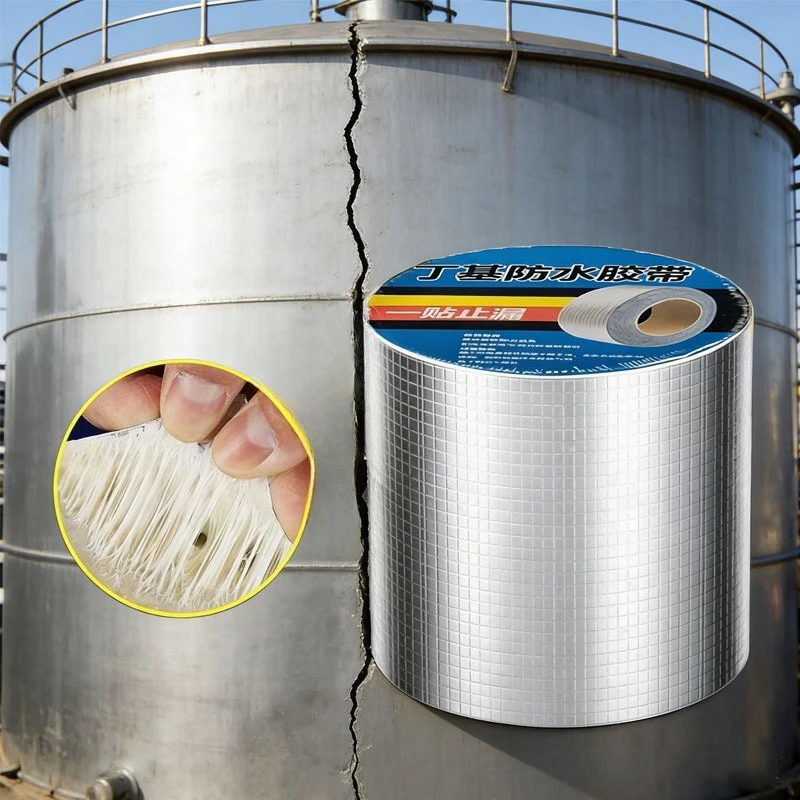 Butyl Rubber Tape Roll Waterproof Leak Repair Tape Thickened Waterproof Roof Sealing Strip Bathroom Sink Edge Waterproof Sealant