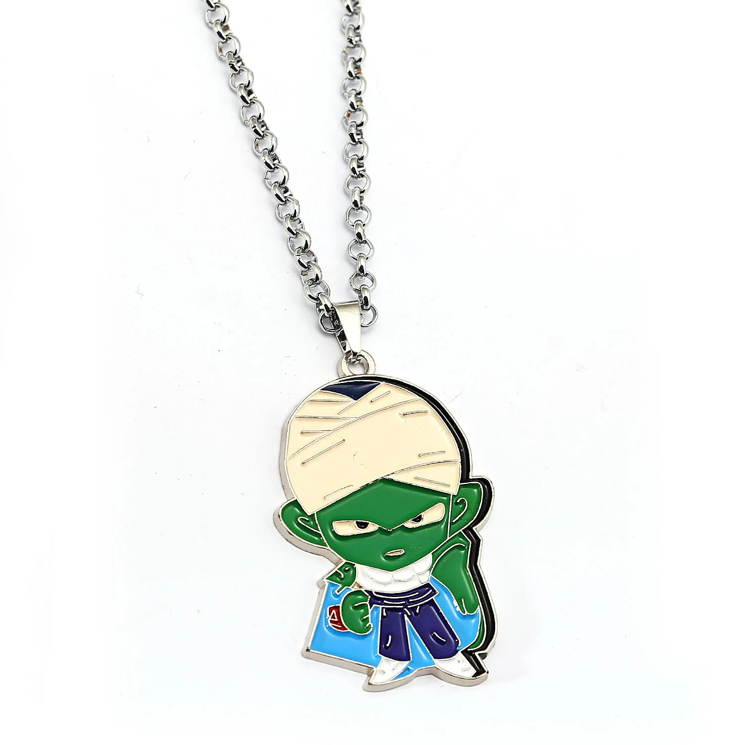 Dragon Ball Z Anime Vegeta Necklace Super Saiyan Son Goku Piccolo Figure Cosplay Toys Metal Pendant Accessories Souvenirs Gift