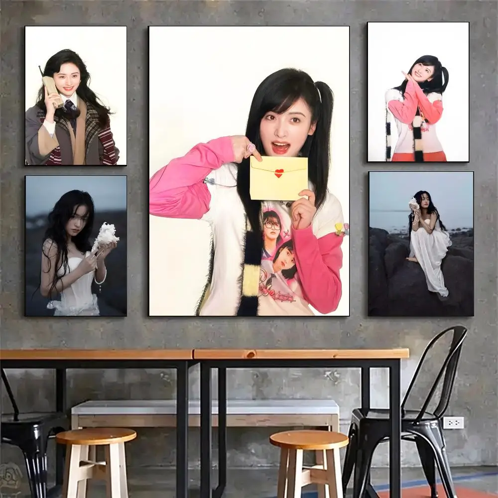 actress Shen Yue Poster Poster HD Printing Vintage Luxe Home Decor Wall Art for the Living Rooms Entryways Gift