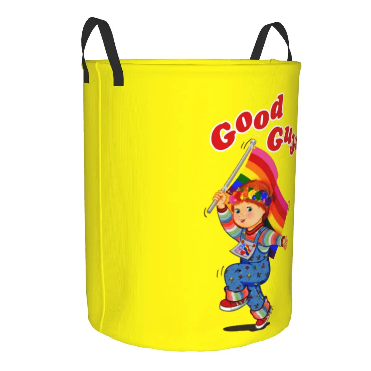 Good Guys Pride Laundry Basket Collapsible Large Capacity Clothes Storage Bin Cartoon Child's Play Chucky Baby Hamper