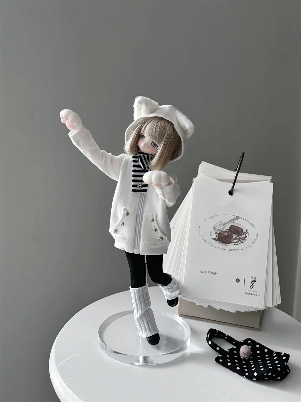 BJD doll clothes suitable for ob22 ob24 p20 azone size Winter little tits clothes set doll accessories (7 points)